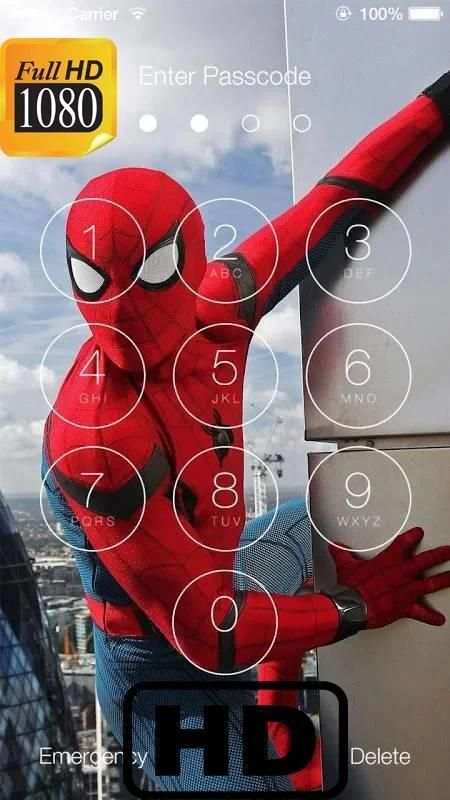 Spider-Man Home Cooming Wallpaper Lock Screen screenshot 4
