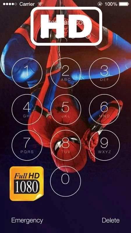 Spider-Man Home Cooming Wallpaper Lock Screen screenshot 1