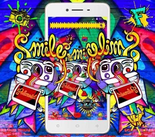 Graffiti Colorful Launcher Theme* screenshot 2