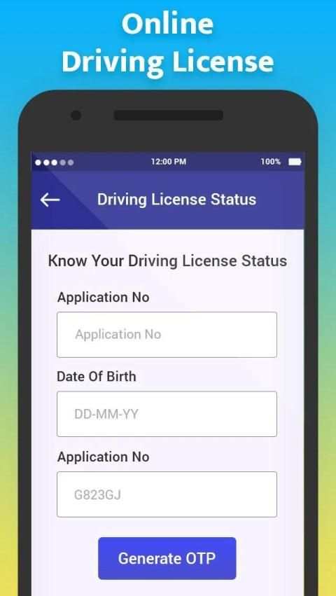 Online Driving License Apply स्क्रीनशॉट 1