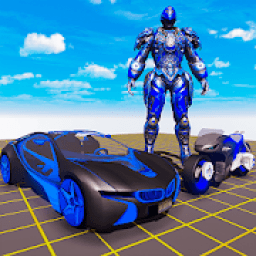 Light Moto Robot Transformation Car Games 2019 icon
