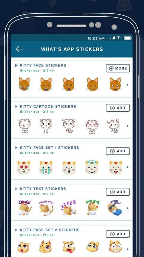 Kitty Sticker For Whatsapp स्क्रीनशॉट 2