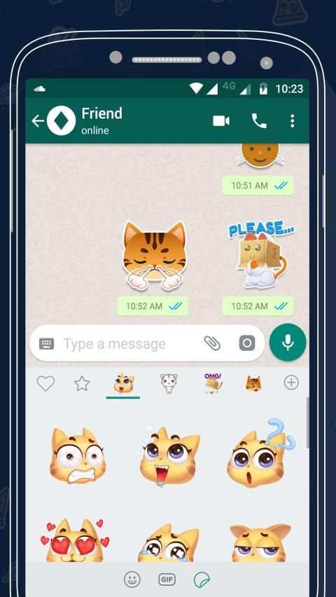 Kitty Sticker For Whatsapp स्क्रीनशॉट 3