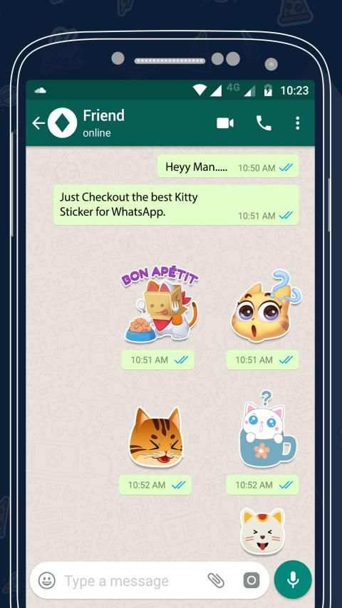 Kitty Sticker For Whatsapp स्क्रीनशॉट 4
