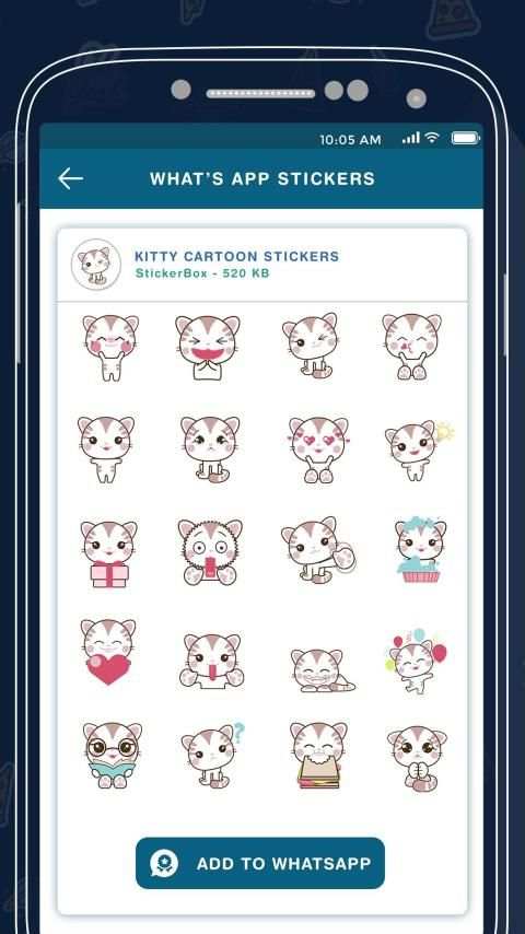 Kitty Sticker For Whatsapp स्क्रीनशॉट 1