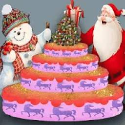 Merry Christmas Party Cake - Happy New Year