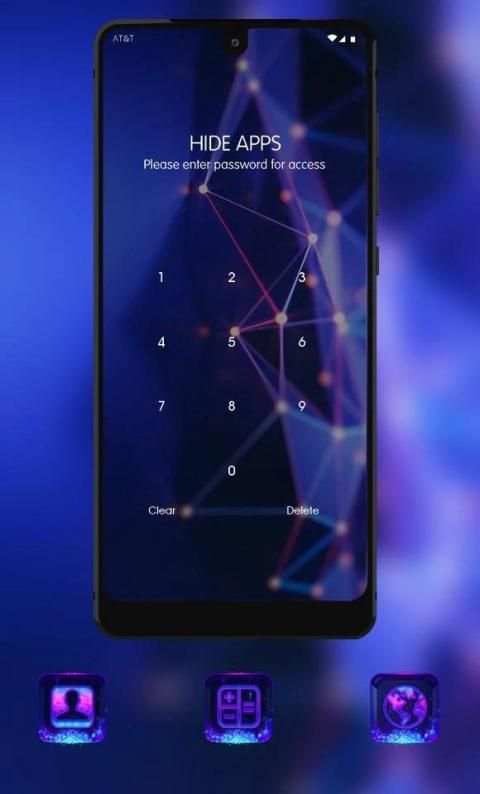 Colorful theme Blue abstract dot line surface स्क्रीनशॉट 4