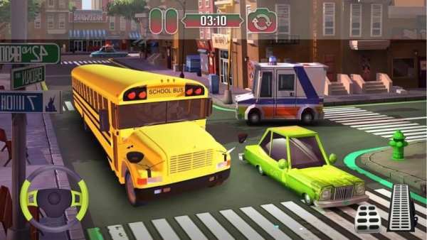 High school Bus Simulator:Super Bus Driving 2019 screenshot 1