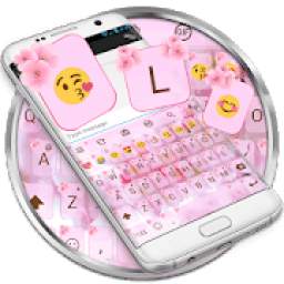Love Cherry Valentine Emoji Keyboard Theme