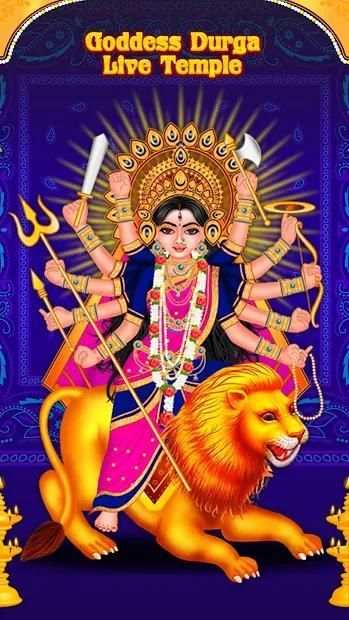 Goddess Durga Live Temple : Navratri Special स्क्रीनशॉट 1