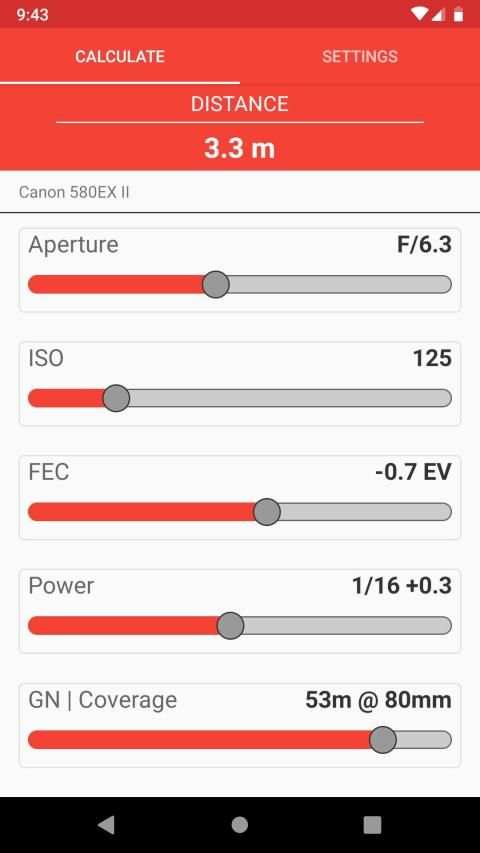 Manual Flash Calculator (Free) screenshot 5