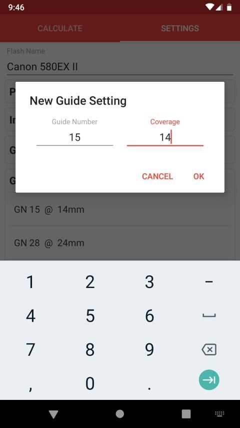 Manual Flash Calculator (Free) स्क्रीनशॉट 3