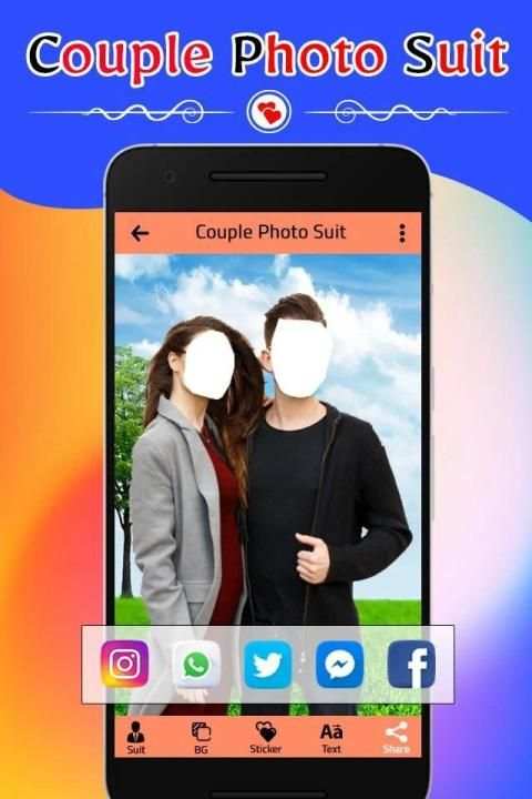 Couple Photo Suit screenshot 1