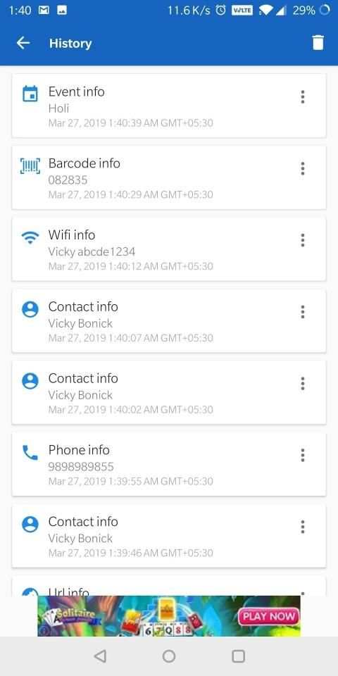 QScanner - QR code & Barcode scanner स्क्रीनशॉट 4