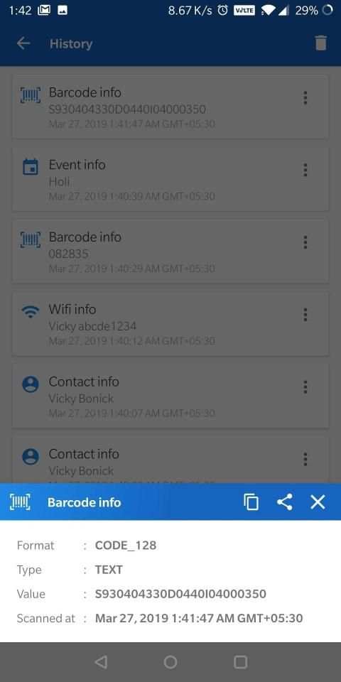 QScanner - QR code & Barcode scanner स्क्रीनशॉट 5