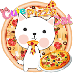 ikon Cute Pizza Cat Keyboard Theme