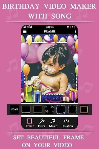 Birthday Video Maker - Video Creator स्क्रीनशॉट 7