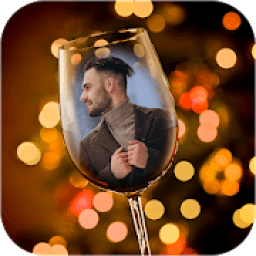 Wine Glass Photo Frame icon