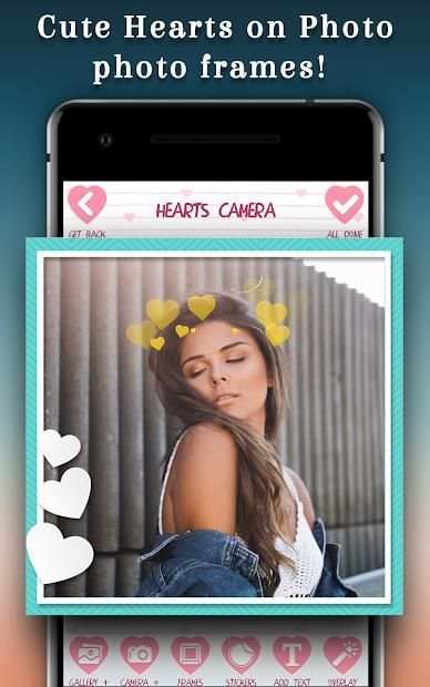 Hearts On Photo – Hearts Camera स्क्रीनशॉट 1