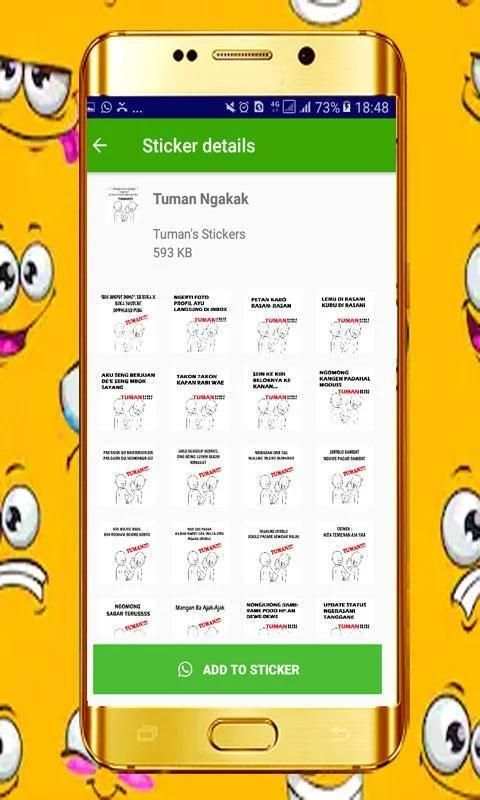 Tuman Meme Aplikasi WA Sticker edit lengkap screenshot 3