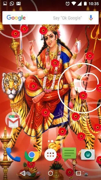 Durga Mata Live Wallpaper स्क्रीनशॉट 6