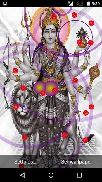 Durga Mata Live Wallpaper स्क्रीनशॉट 1