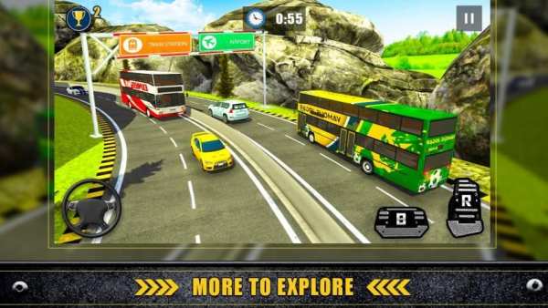 Offroad Bus Driving Game 2019: Hill Station screenshot 2