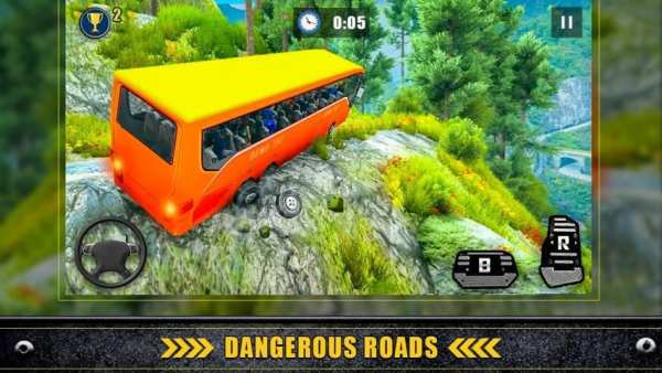 Offroad Bus Driving Game 2019: Hill Station screenshot 3