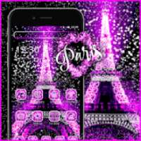 Pink Glitter Paris Theme on 9Apps