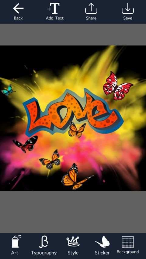 Smoke Graffiti Name Art Maker screenshot 3