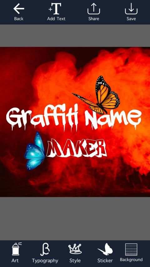 Smoke Graffiti Name Art Maker screenshot 7
