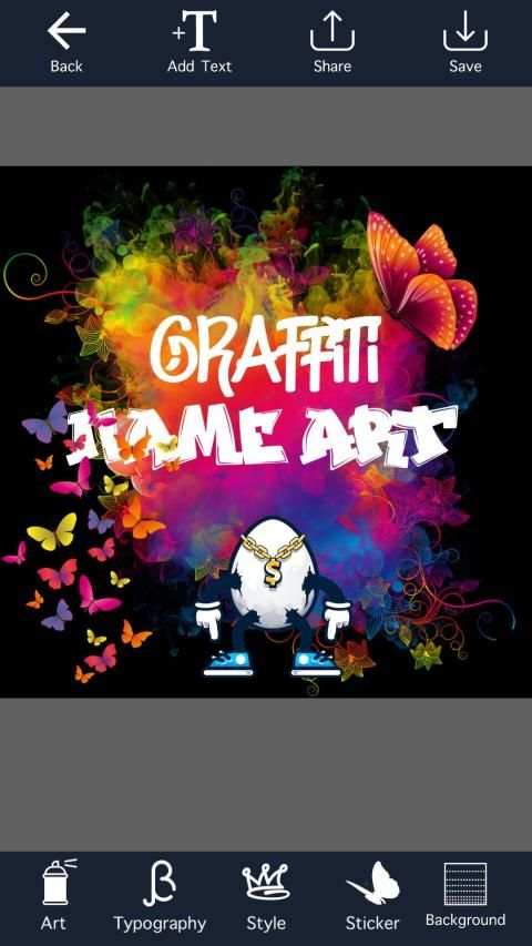 Smoke Graffiti Name Art Maker screenshot 6