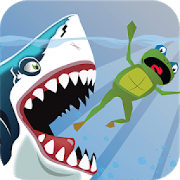 Amazing Frog Fight Shark - Game Adventure आइकन