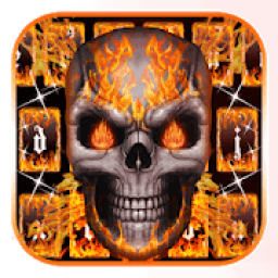 Fire skull keyboard आइकन