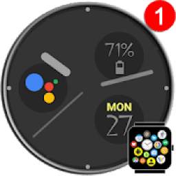 Free Minimalist Watch Face Theme for Bubble Clouds