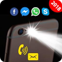 Flash on Call and SMS: Bright flashlight, Torch