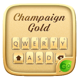 ikon Champaign Gold Go Keyboard Theme
