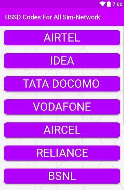 USSD Codes For All Sim-Network स्क्रीनशॉट 5