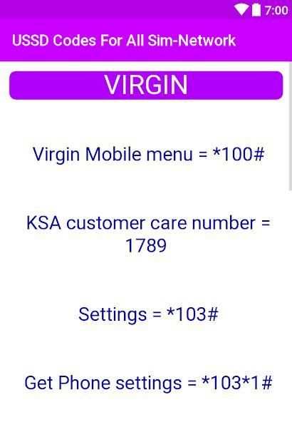 USSD Codes For All Sim-Network स्क्रीनशॉट 1