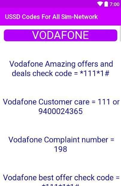 USSD Codes For All Sim-Network स्क्रीनशॉट 3