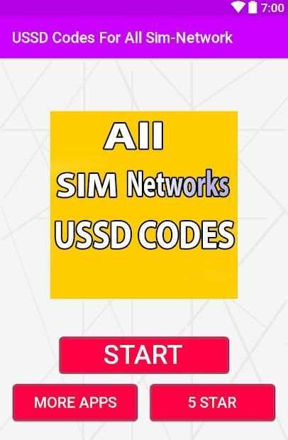 USSD Codes For All Sim-Network स्क्रीनशॉट 2