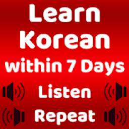 Learn Korean Speaking: English to Korean