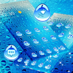 ikon Blue Water Drop Cool Theme