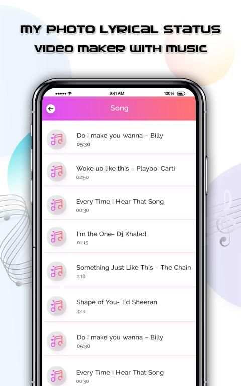 My Photo Lyrical Status Video Maker With Song screenshot 2