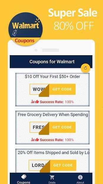 Shopping Coupons for Walmart – Hot Sale * screenshot 1
