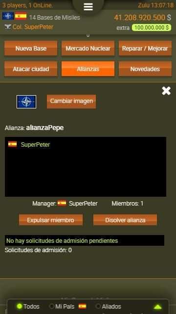 Nuclear WAR MMOG screenshot 1