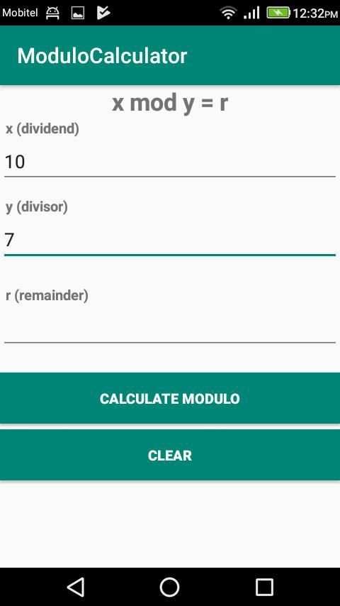Modulo Calculator screenshot 2