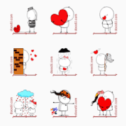 ikon Love Sticker For WhatsApp