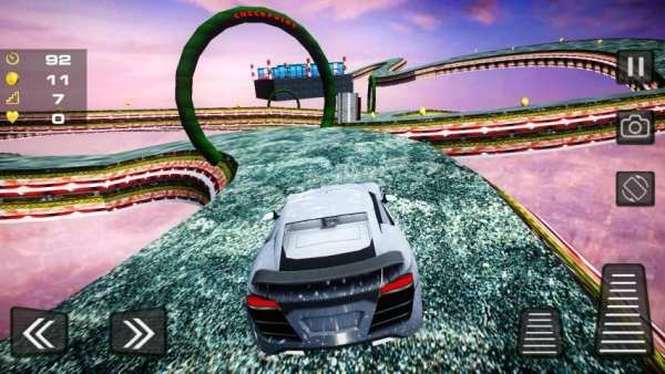 Extreme GT Racing Impossible Sky Ramp New Stunts screenshot 1
