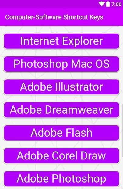 Computer-Software Shortcut Keys screenshot 5